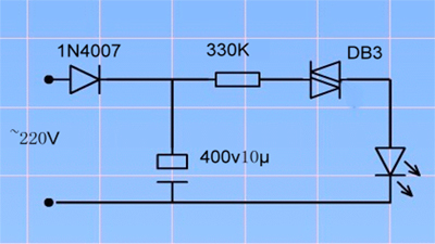 89C51实现LED灯渐亮渐灭